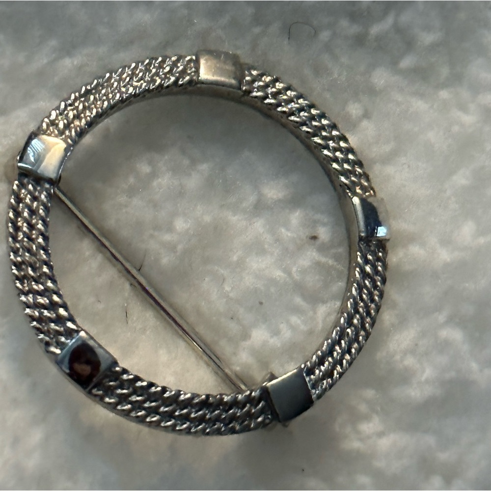 Trifari Silver Tone Brooch/ Pin